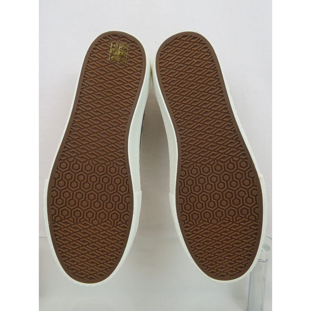 NIB BURBERRY LARKHALL BEIGE CHECK CANVAS LOGO WHITE CAP TOE UNISEX SNEAKERS 42 - Picture 11 of 13